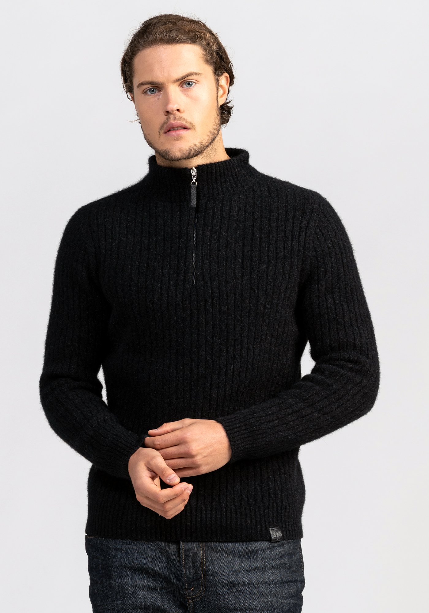 Cable Half Zip Sweater – Angel's Share
